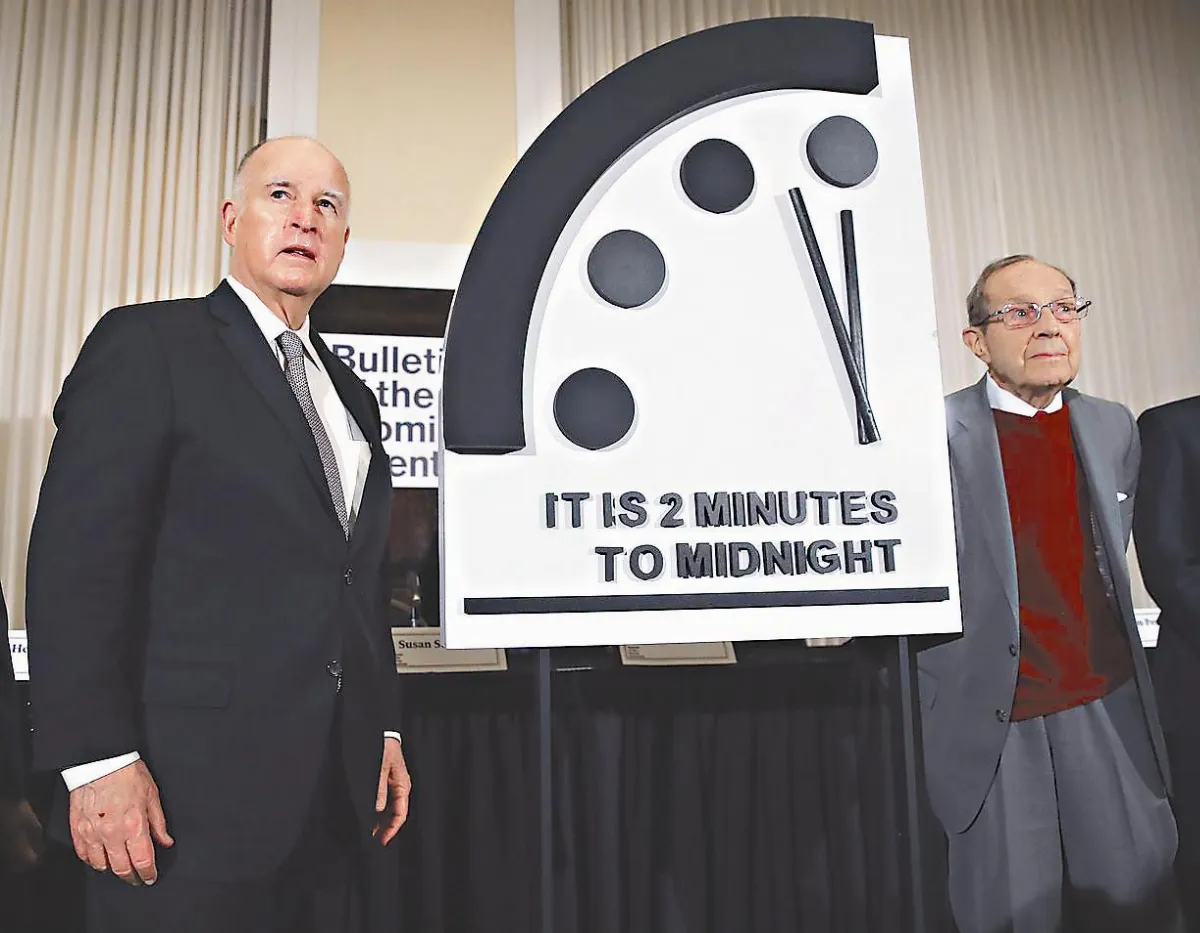暖化+核武威脅 末日鐘剩2分鐘