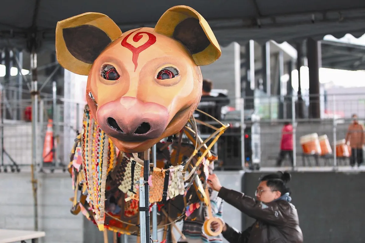 宜蘭除夕 趕年獸迎新年