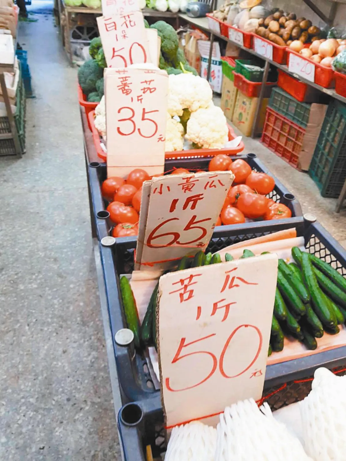 春節前一周 蔬菜低檔水果漲