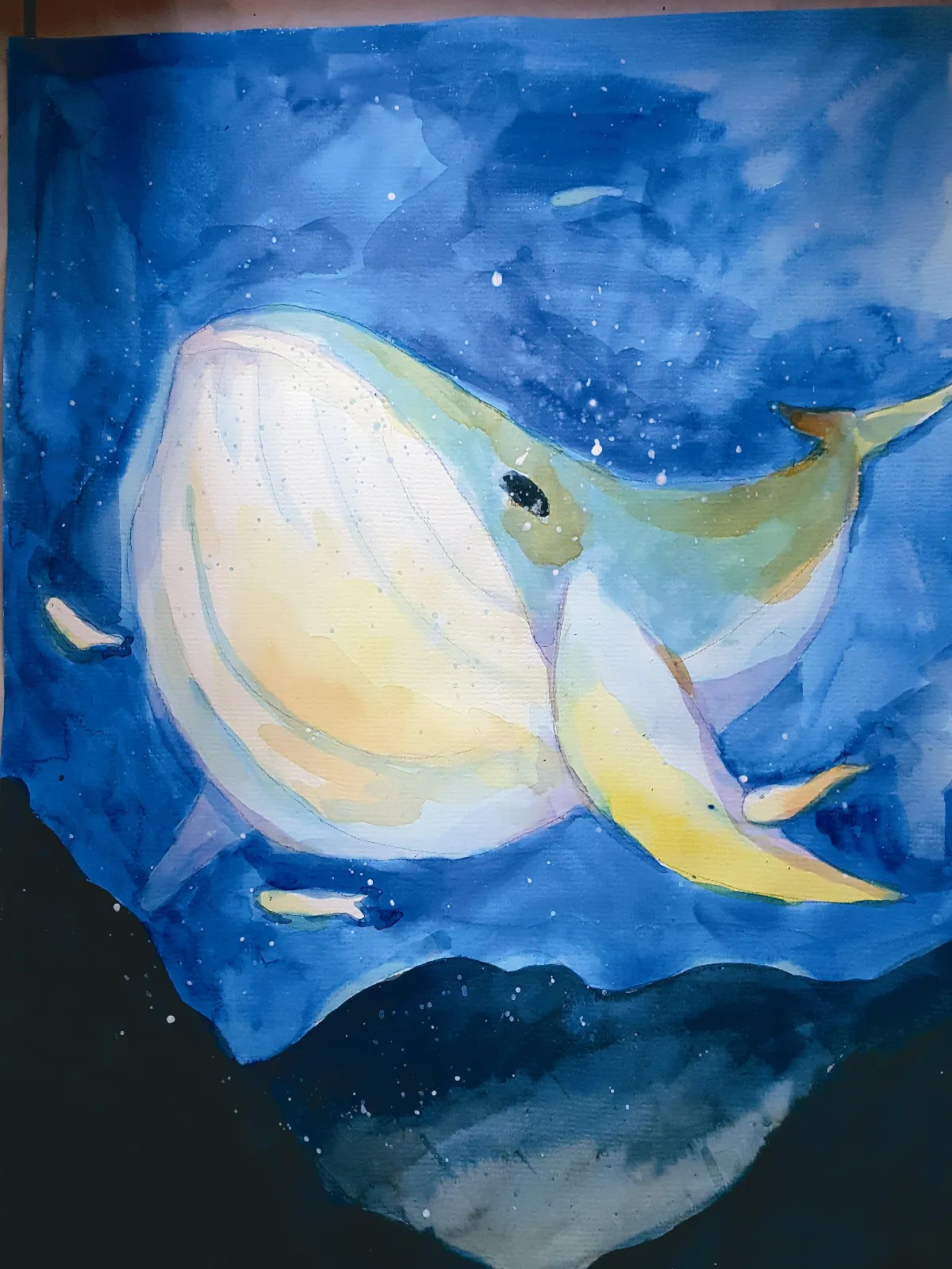 快樂塗鴉簿  寂寞的鯨魚