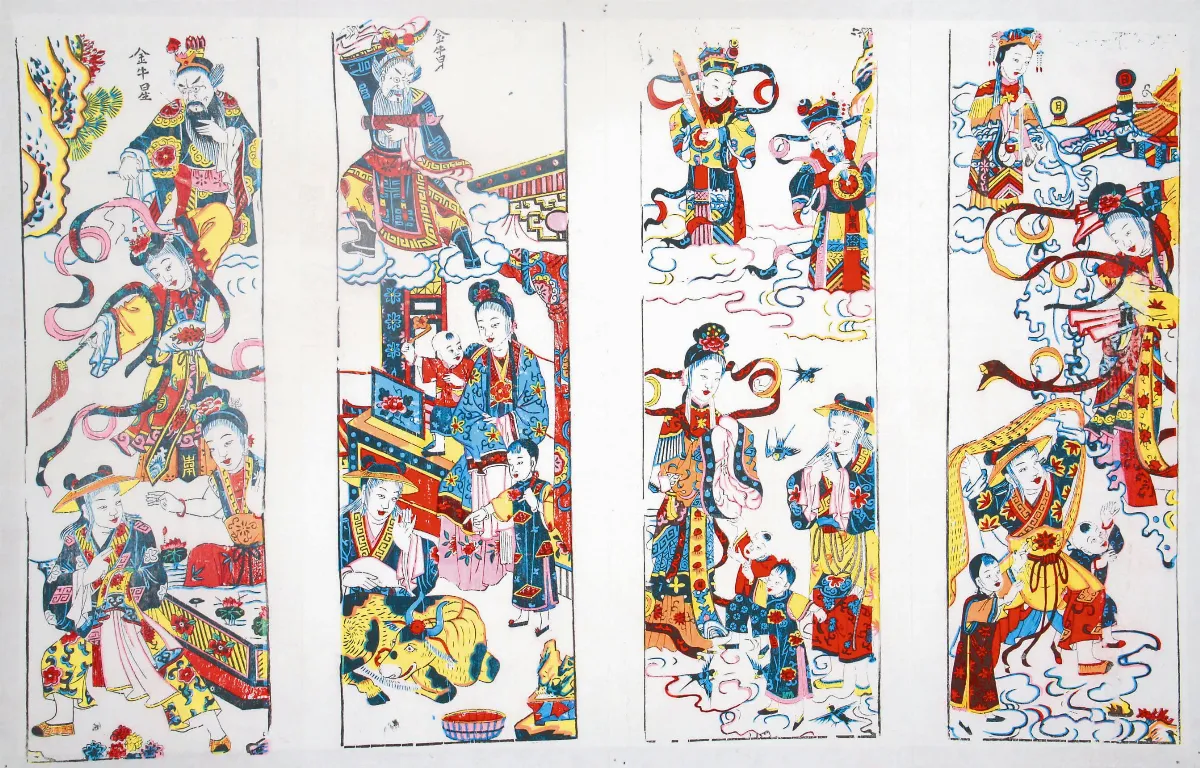 【諸事吉祥─河北武強年畫藝術展】&emsp;天河配