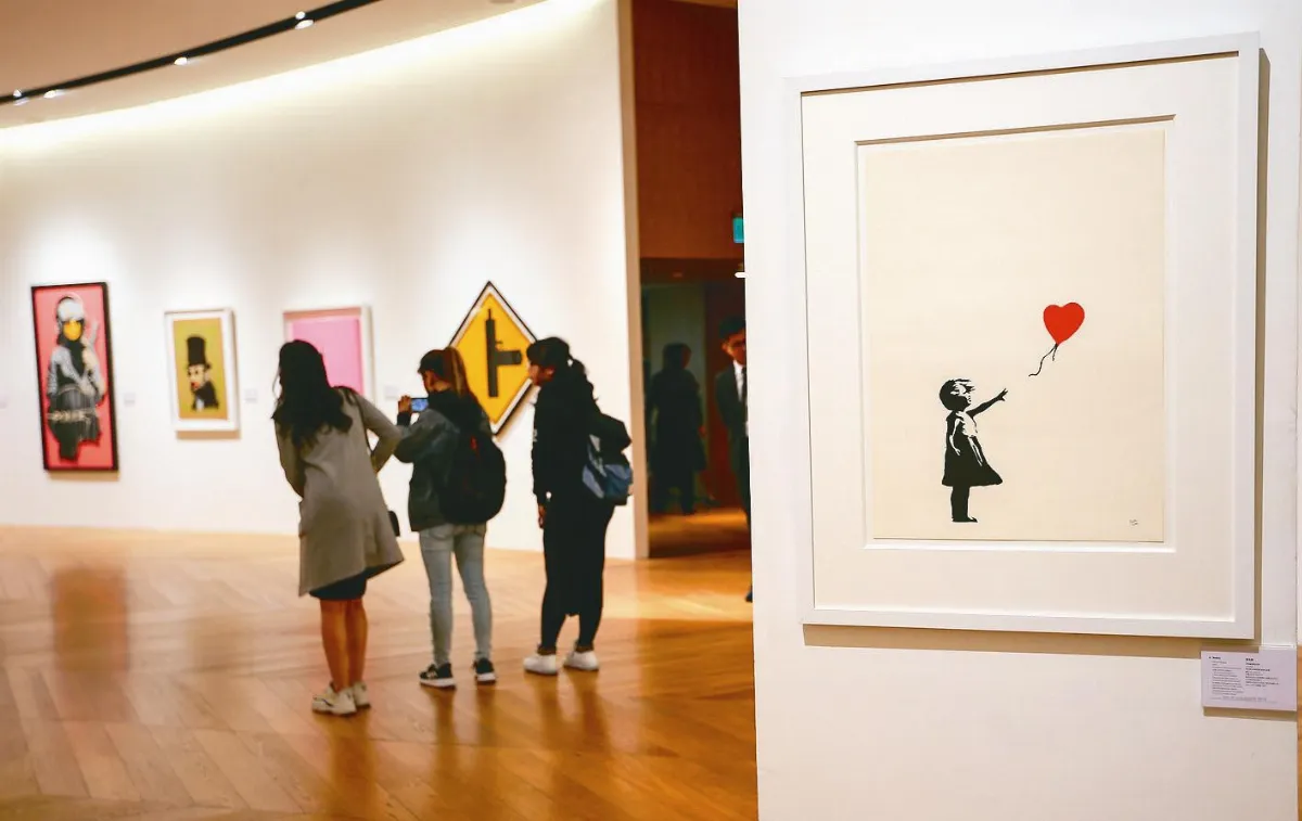 班克西氣球女孩 首來台展出