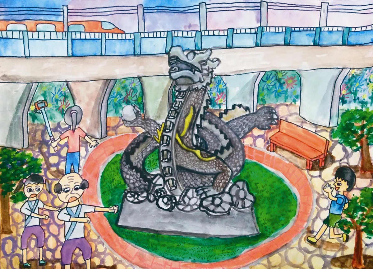 快樂塗鴉 簿  員林龍燈公園
