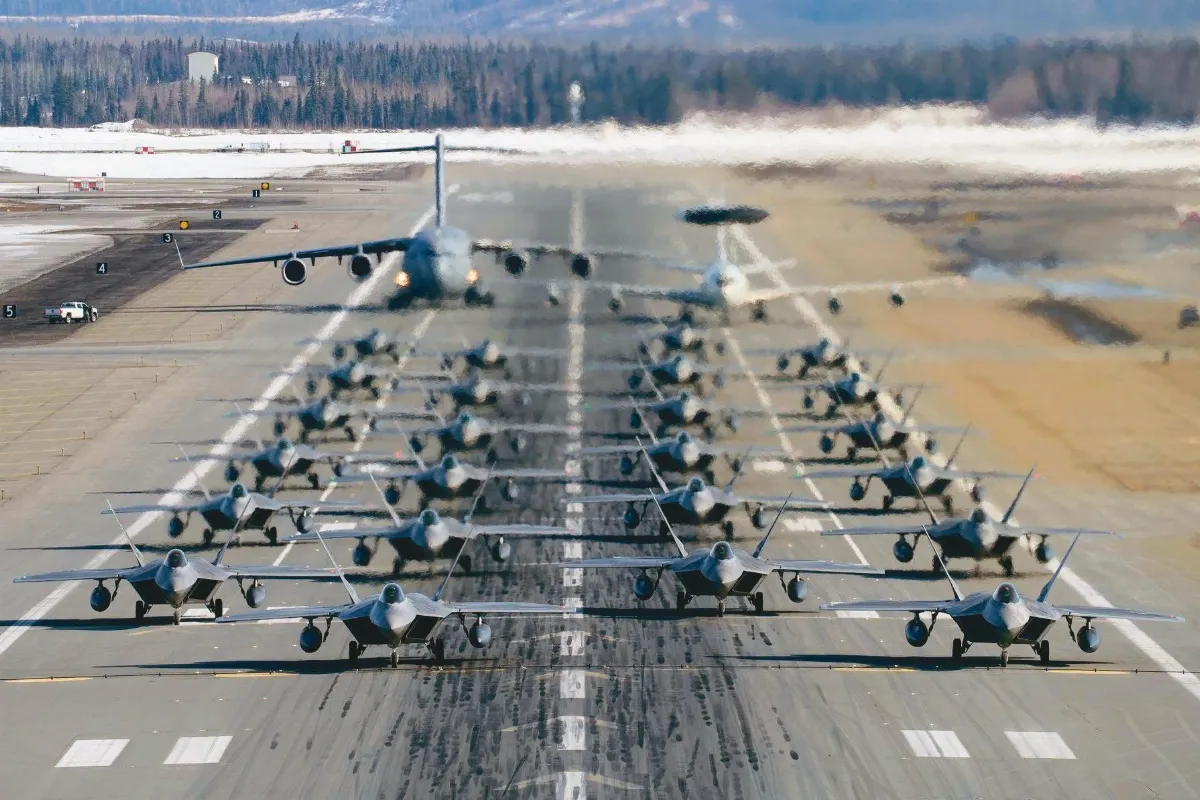 戰機軍演 大象漫步