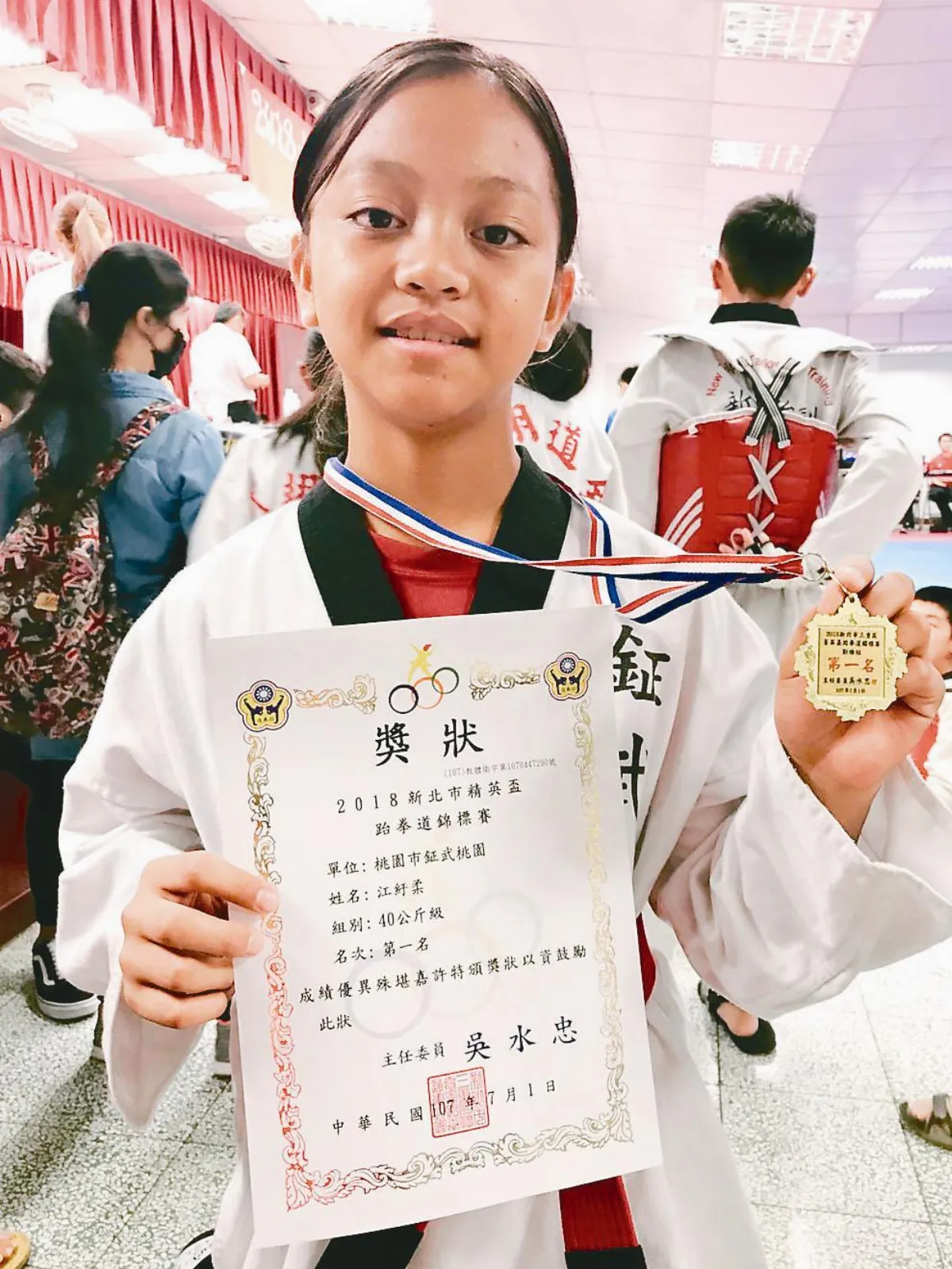 扛父責 代母職  小六生 盼踢出跆拳道榮耀