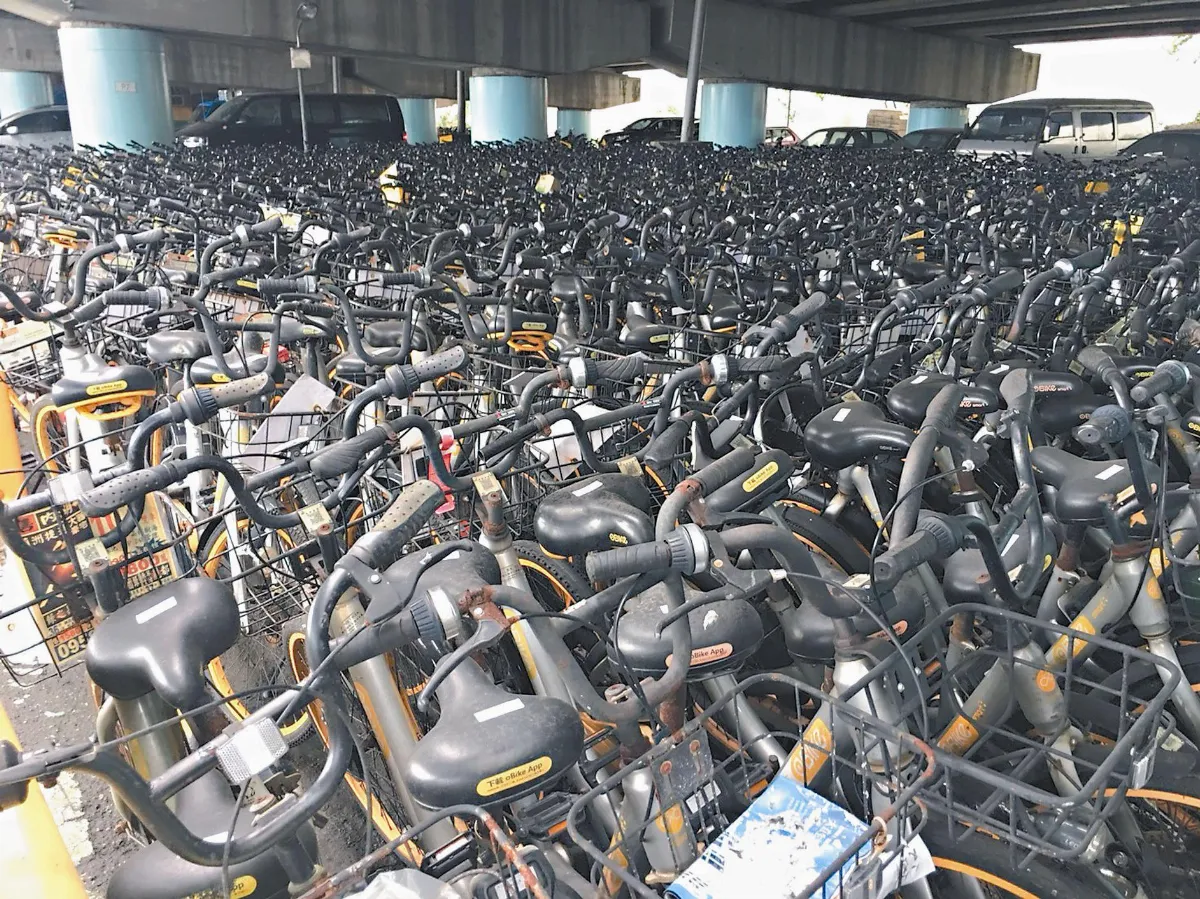 自行車保管場 成oBike墳場