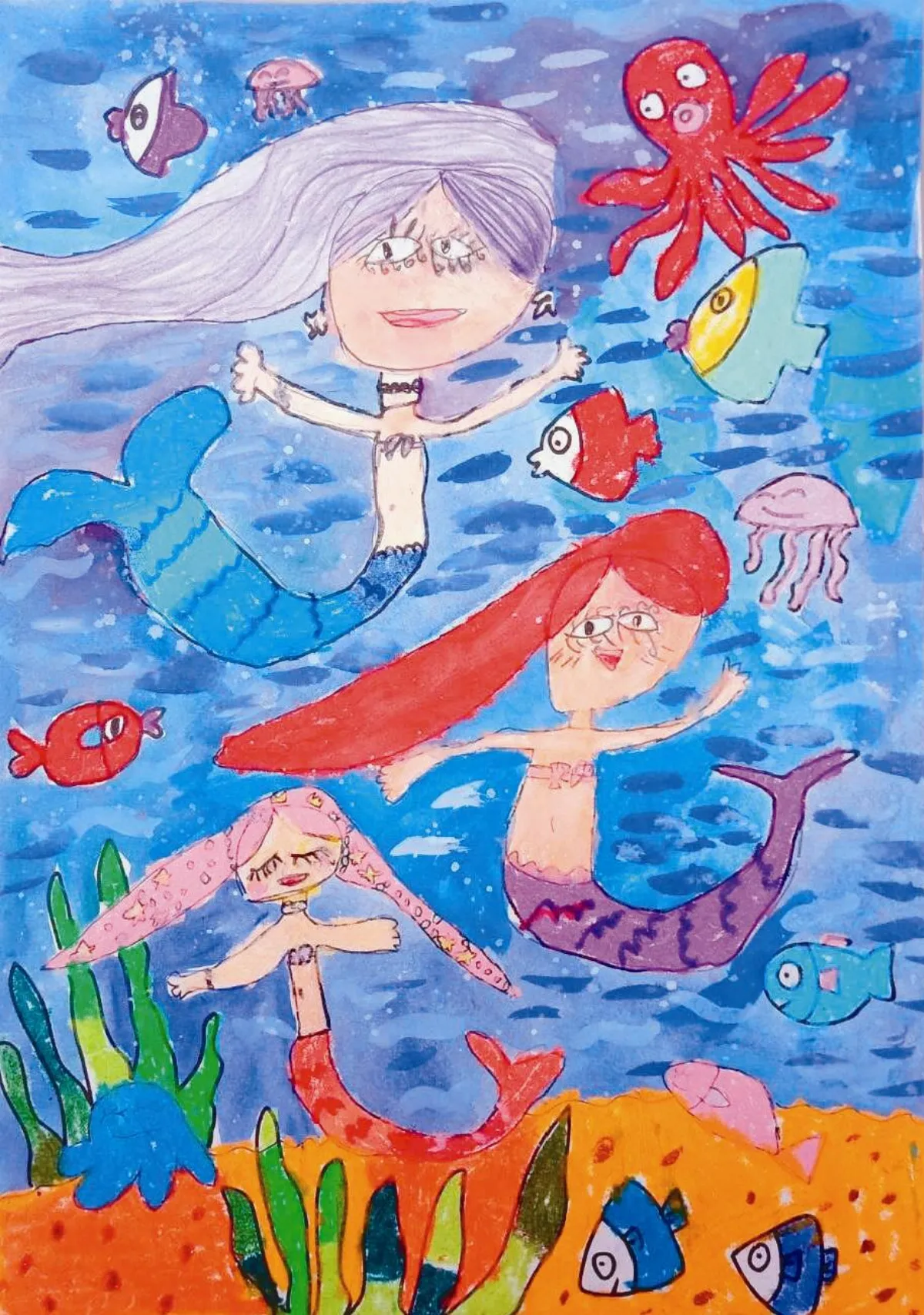 快樂塗鴉簿 美人魚