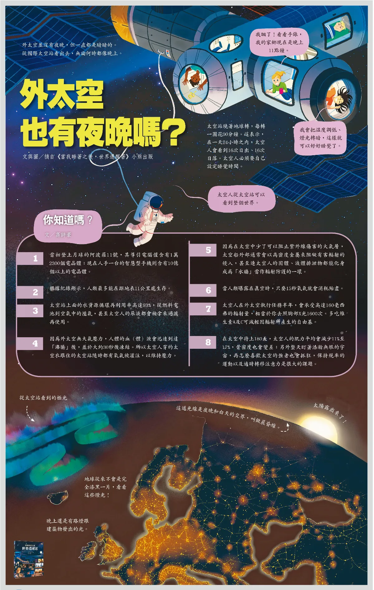 外太空也有夜晚嗎？