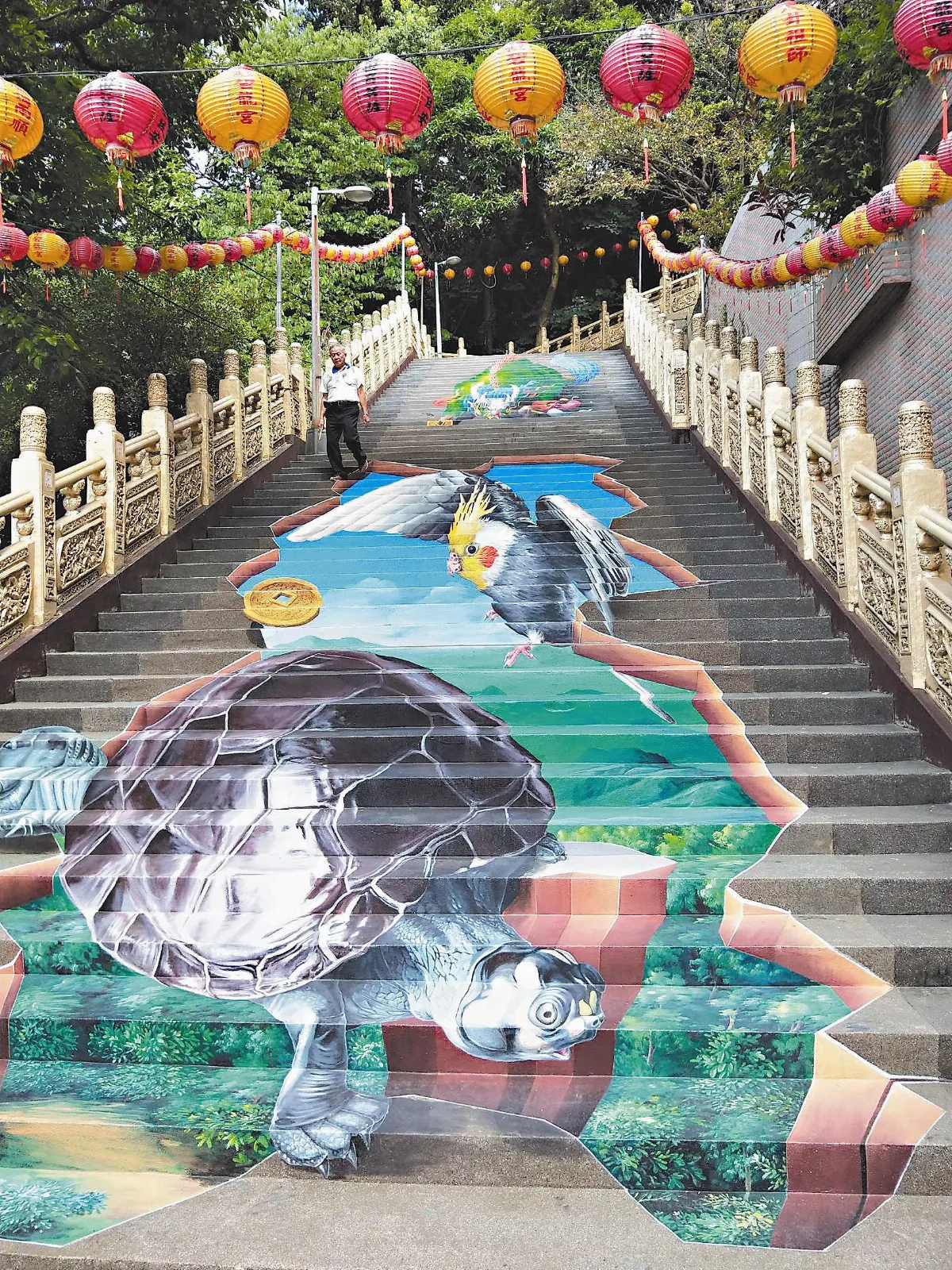 碧龍宮彩繪 特定角度窺全貌