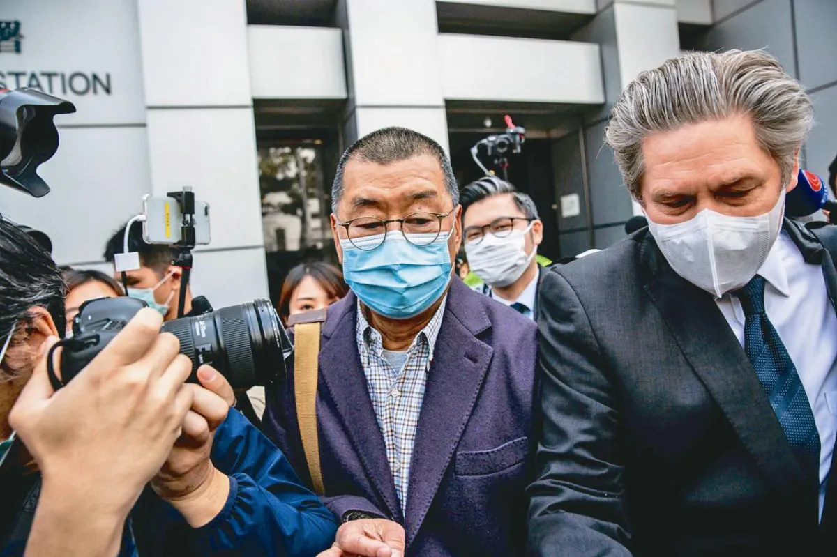 黎智英 因參與反送中集會被捕