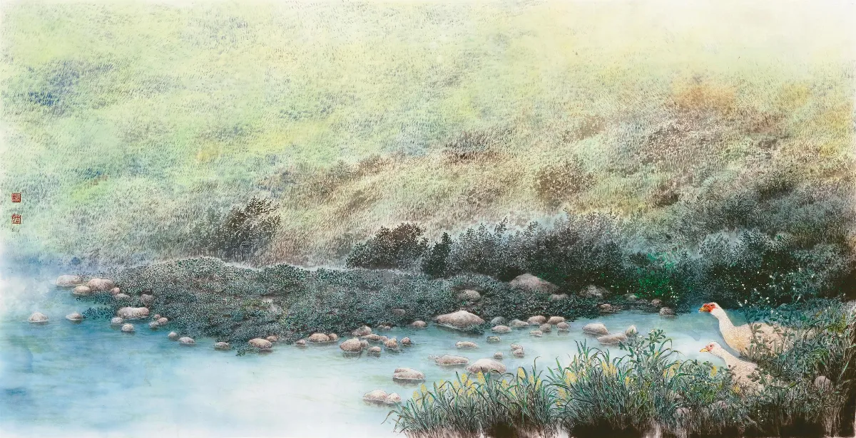 【島嶼拾得─李素月．黃淑卿作品展】野溪．群鷗日日來