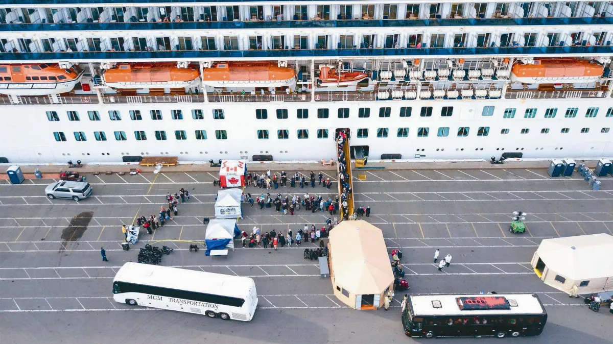 郵輪公司遭佛州夫婦求償3000萬 停泊奧克蘭 至尊公主號逾2千乘客下船