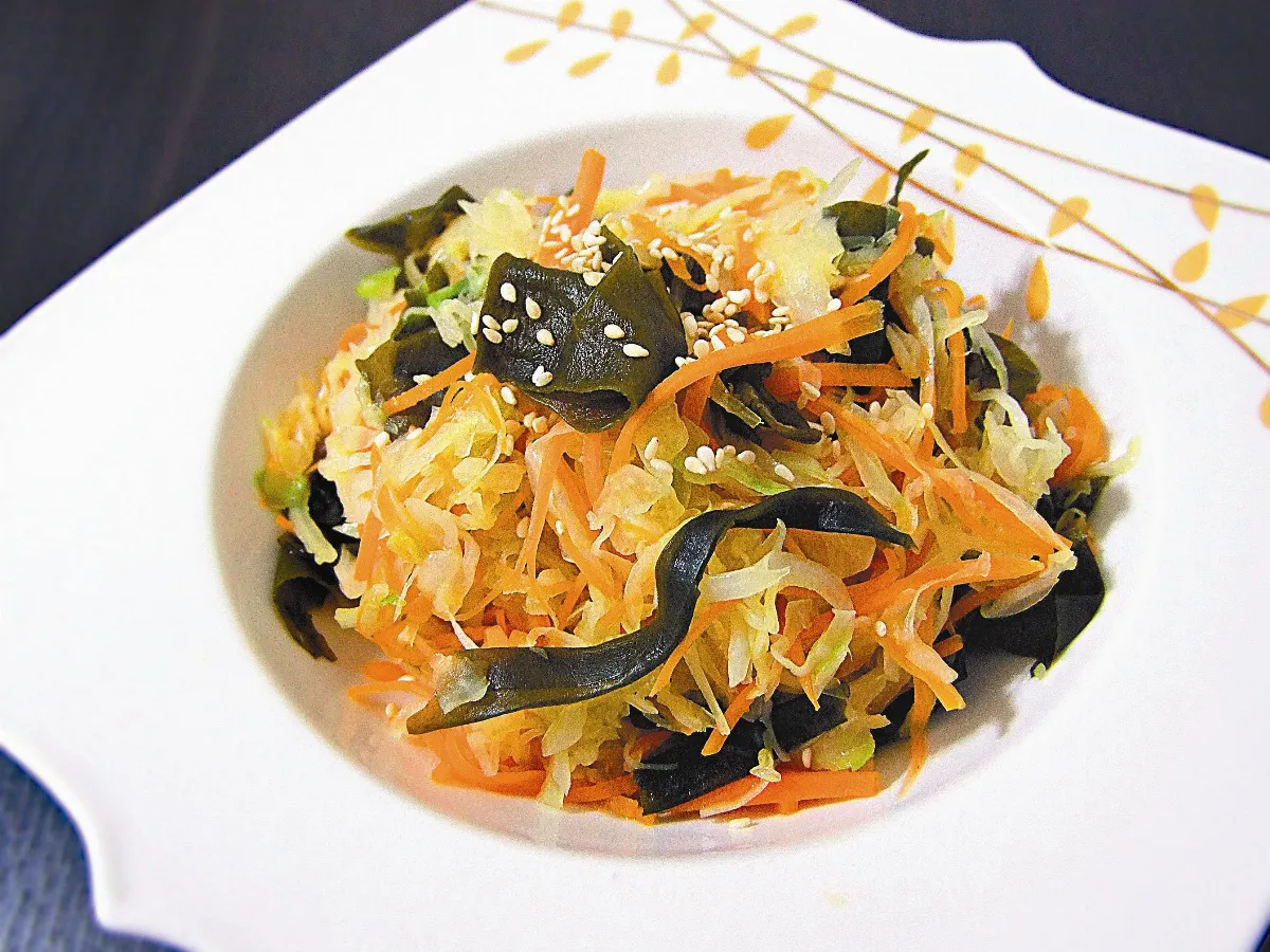 海帶苗炒高麗菜