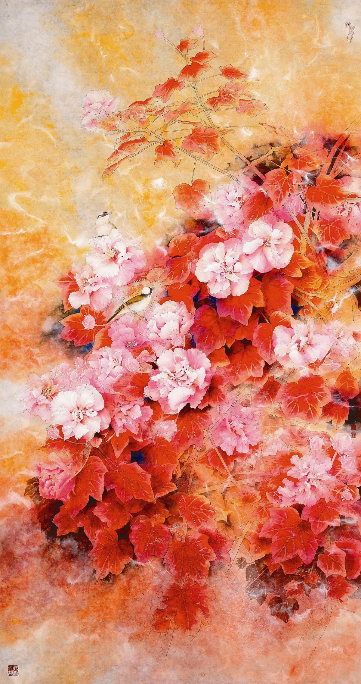 【解語花．林永明彩墨工筆創作展】醉芙蓉