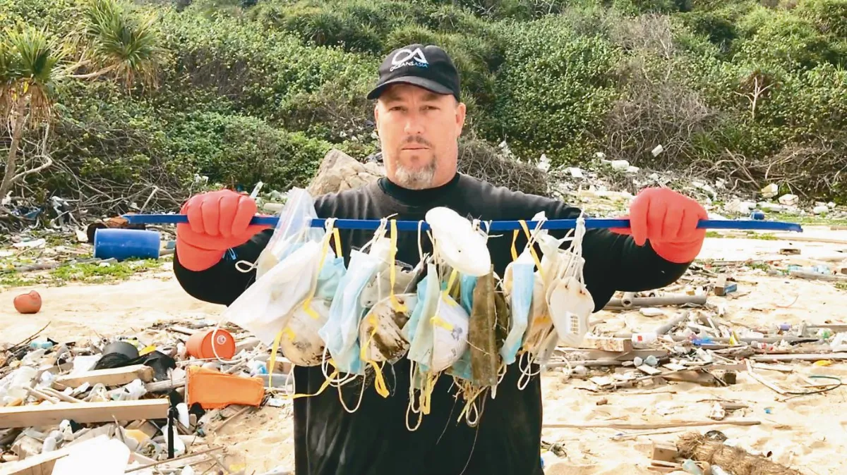 廢棄口罩海 生態浩劫