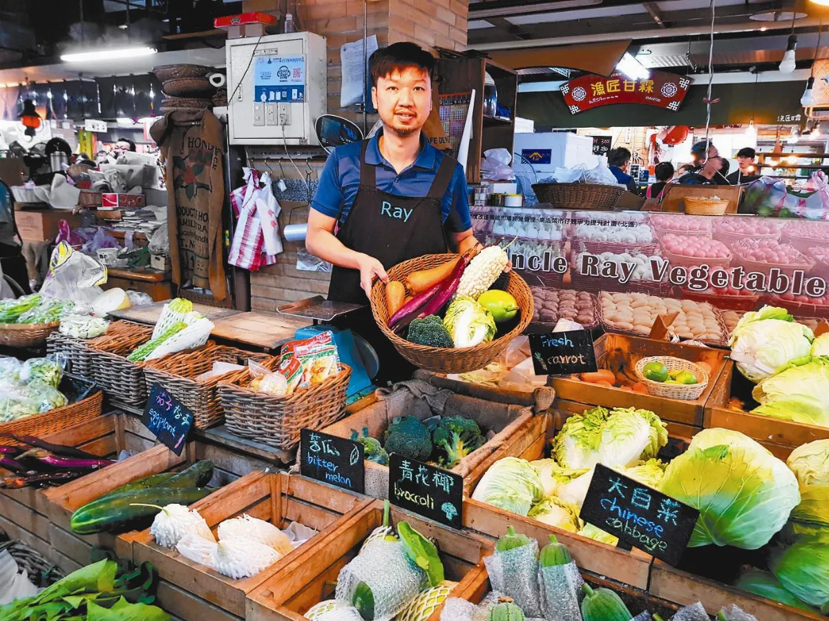 歐風蔬菜攤 溫暖明亮又吸睛