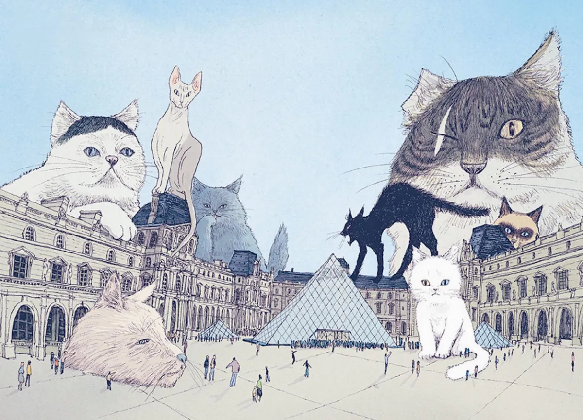 圖文書《羅浮宮的貓》通往畫作世界的廣角鏡頭