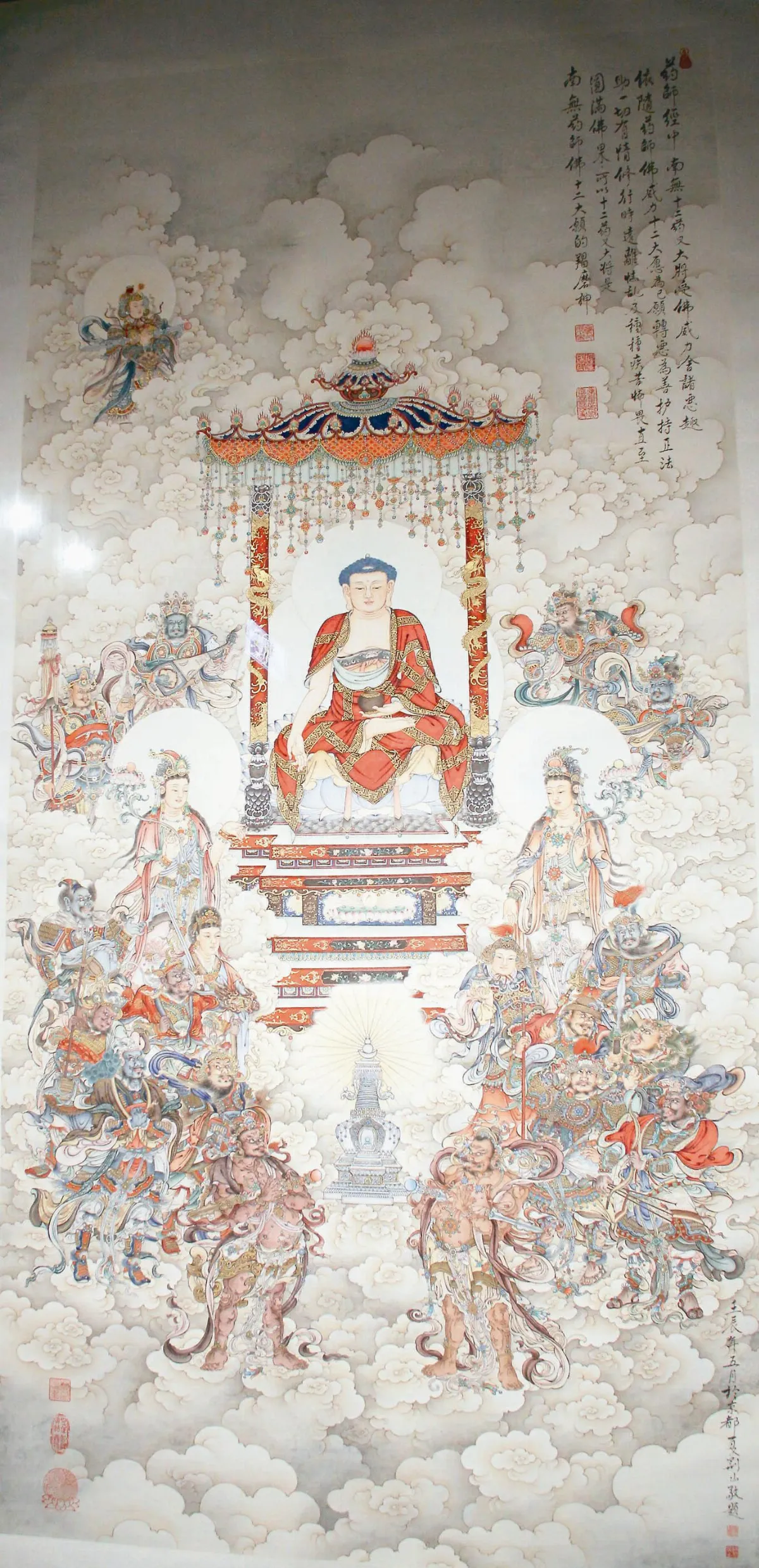 佛畫名家夏荊山真跡 佛館展出
