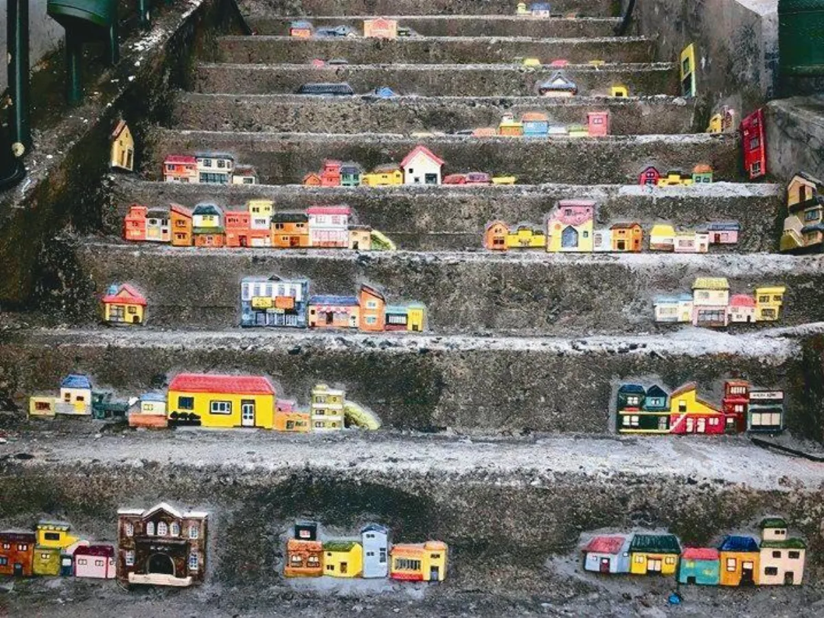 生活快門  樓梯創意彩繪