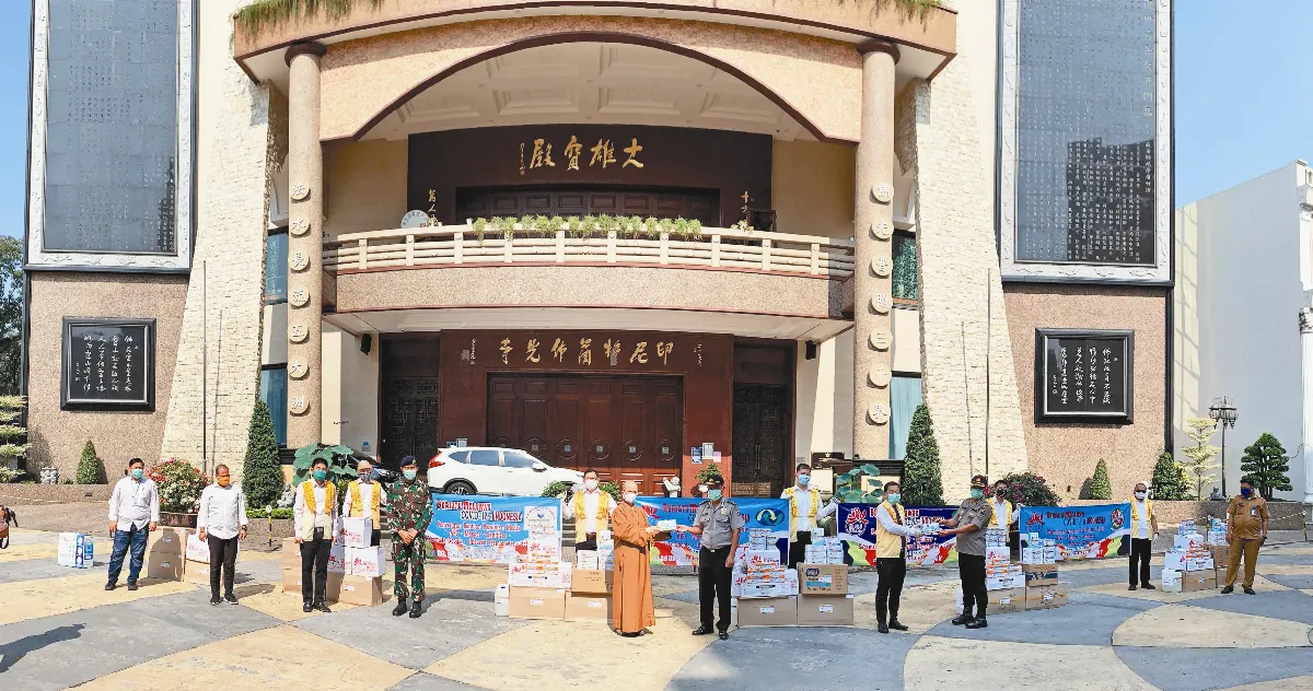 印尼佛光會防疫 10梯次捐物資