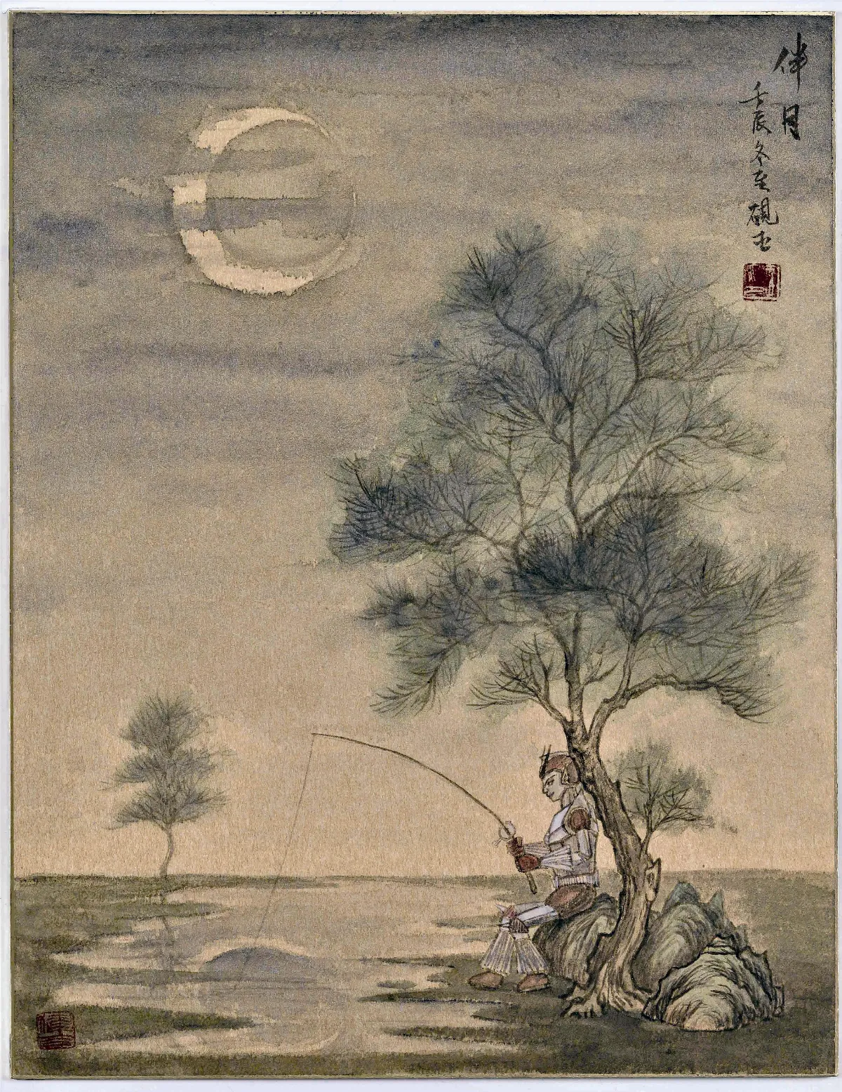 【寬鼎畫語】 伴月
