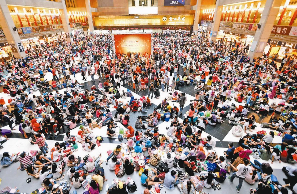 移工：沒有家了 台北車站大廳 擬永久禁坐