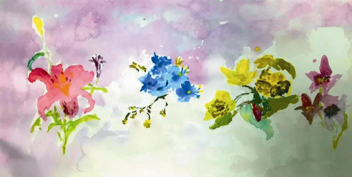 快樂塗鴉簿 春天的花朵