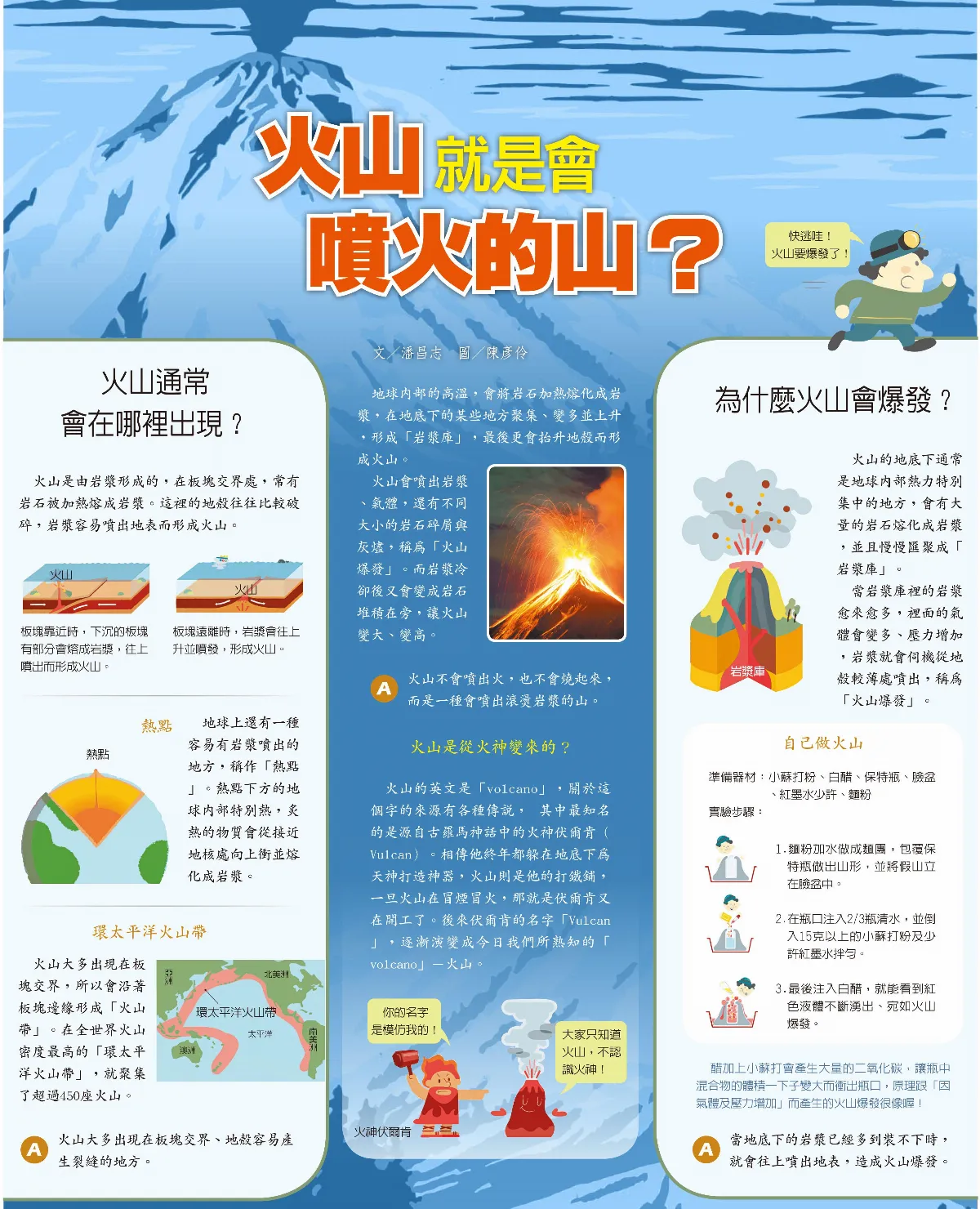 火山就是會噴火的山？
