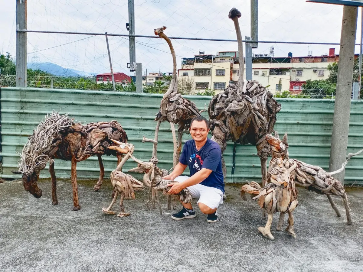 網路自學 打造漂流木動物園