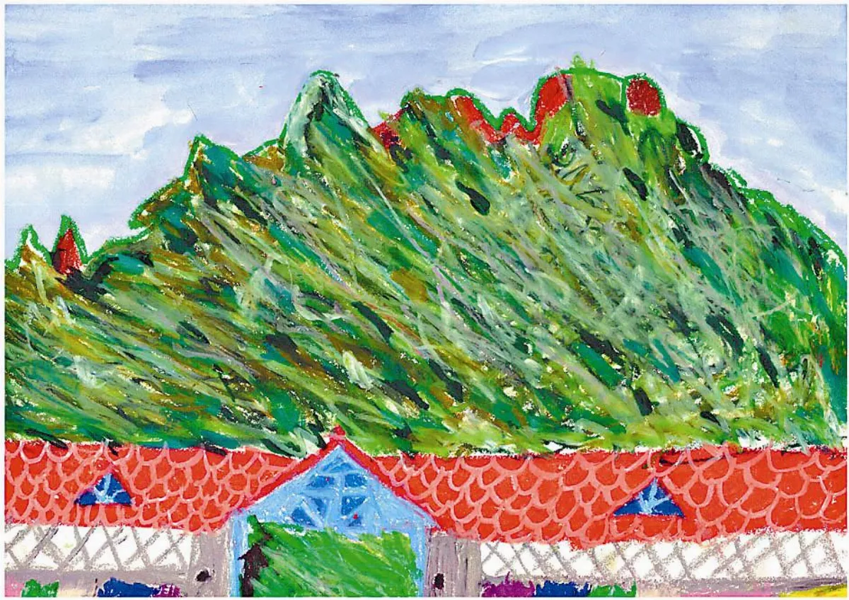 快樂塗鴉簿 雞冠山下的金山國小
