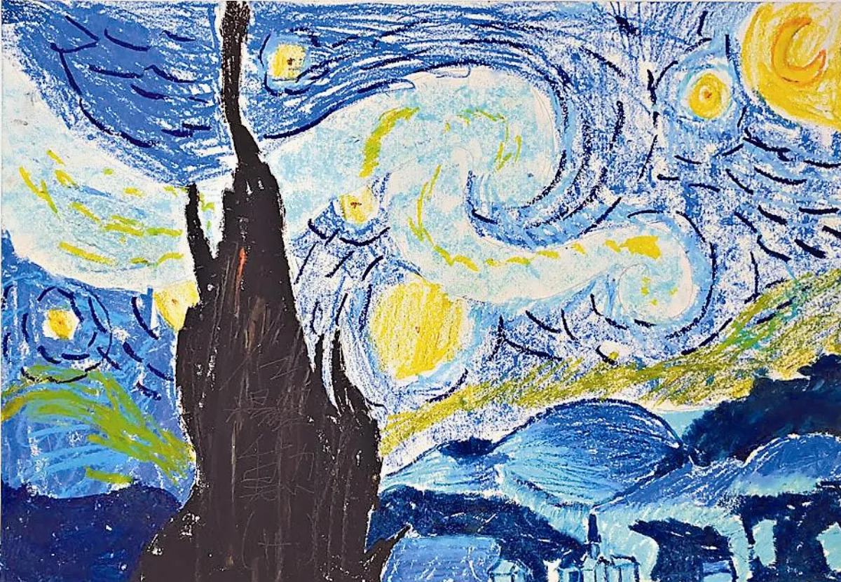 快樂塗鴉簿 梵谷星夜