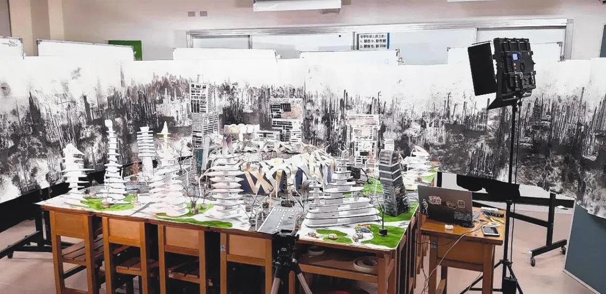 學子探討生態保育 黏土呈現末世場景