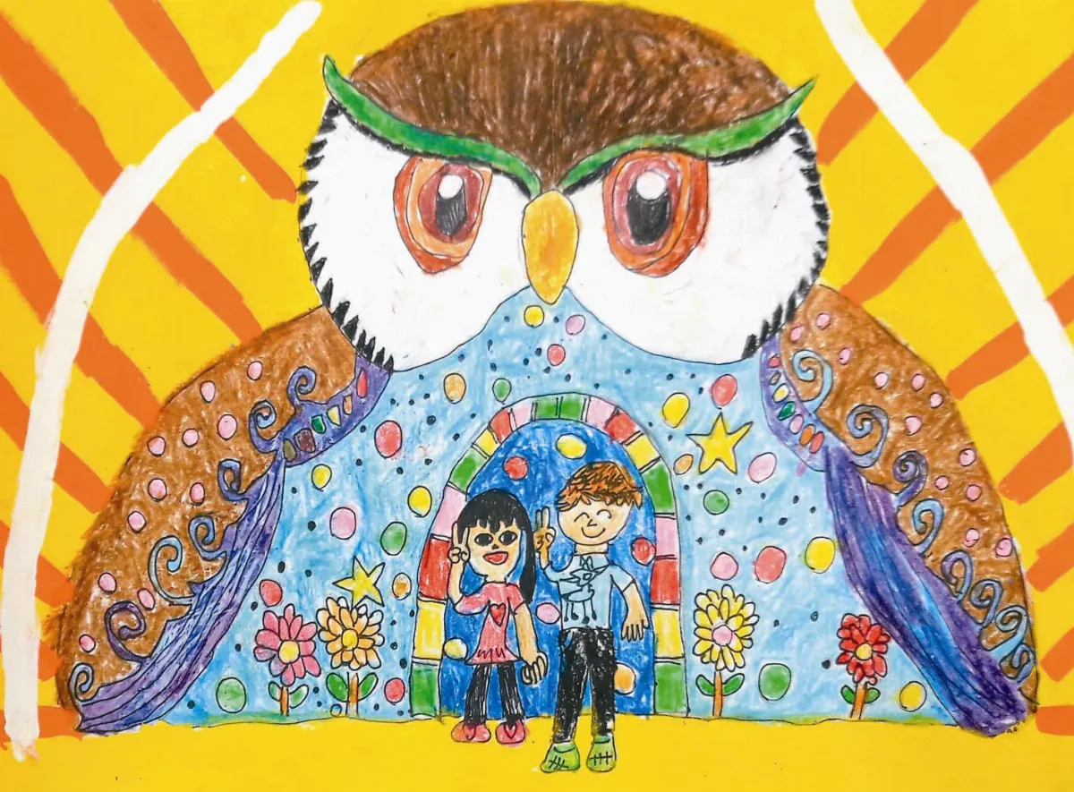 快樂塗鴉 簿 參觀貓頭鷹工廠