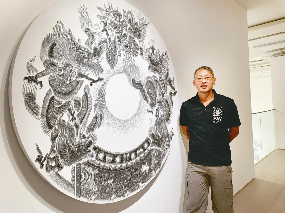 釘槍為筆 陳浚豪釘出騎龍將軍