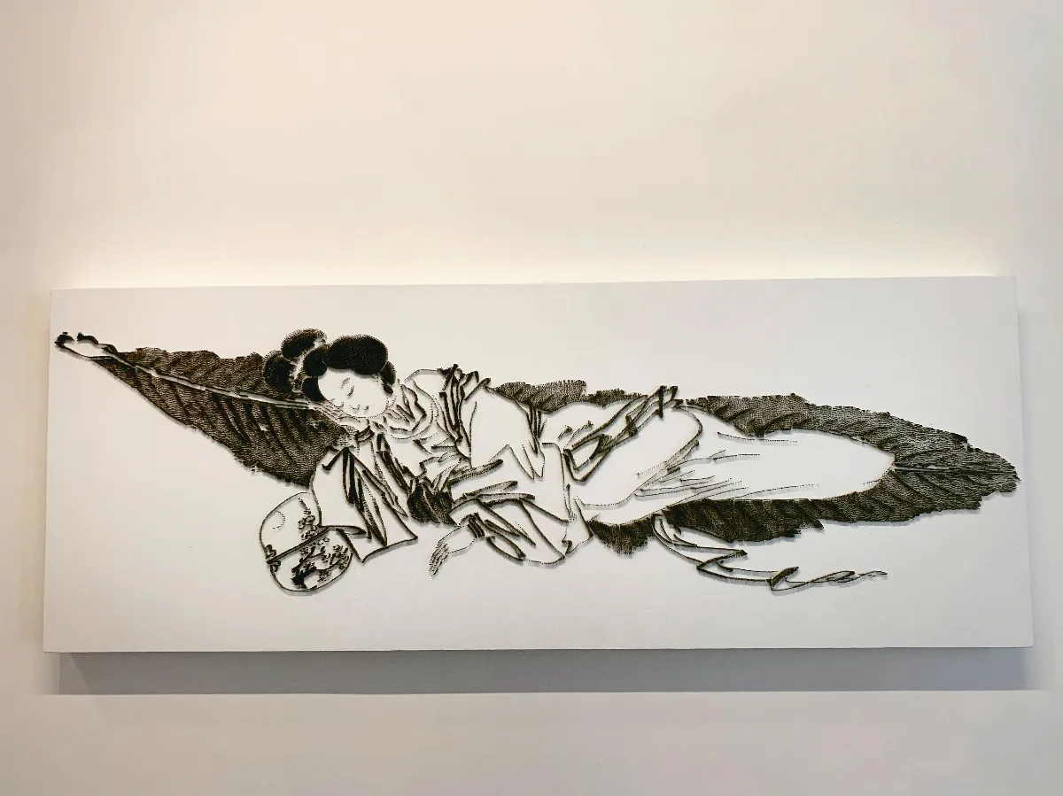 釘槍為筆 陳浚豪釘出騎龍將軍