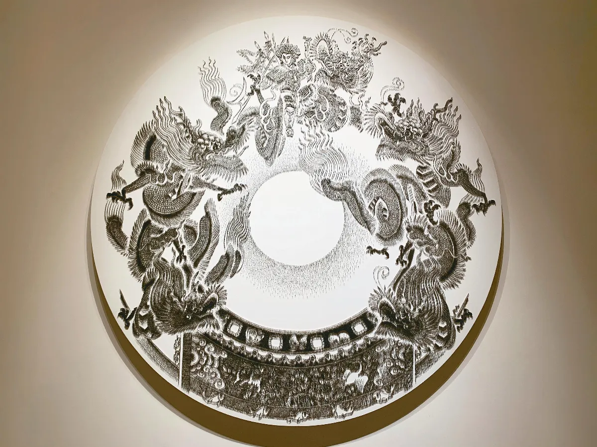 釘槍為筆 陳浚豪釘出騎龍將軍