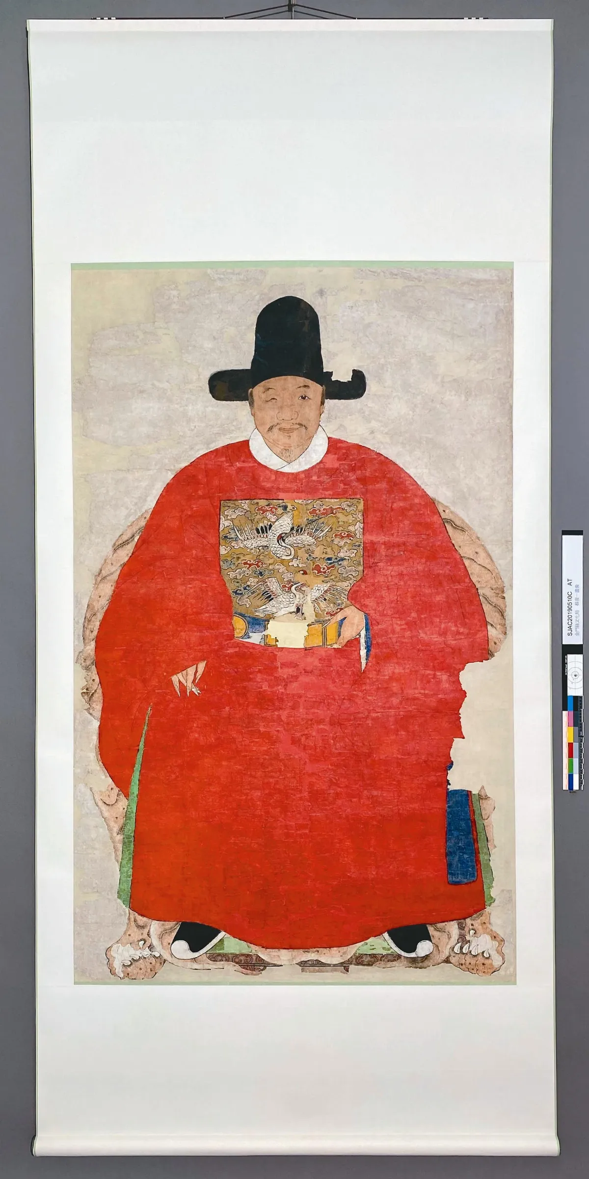 晚明作品   蔡復一畫像 金門首件國家重要古物