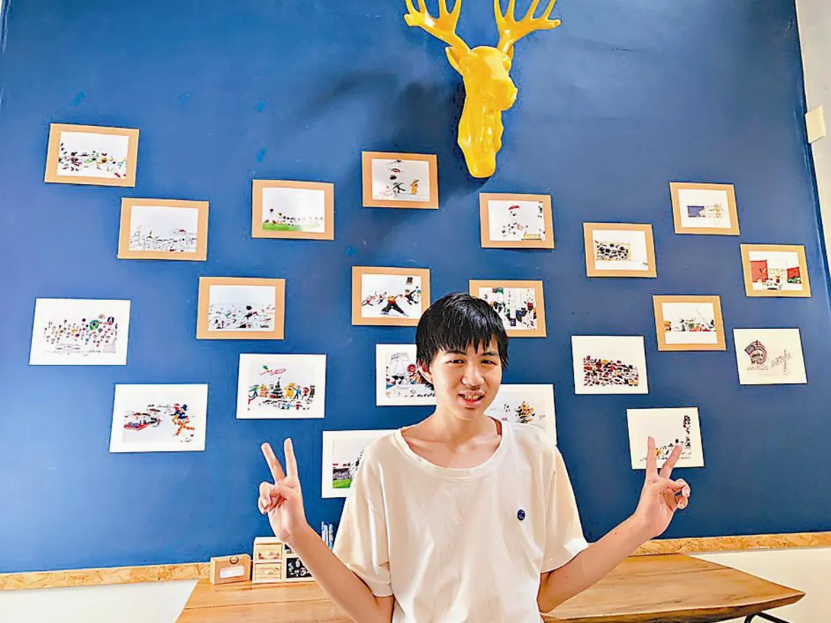 熱愛繪畫  母校替自閉少年辦展