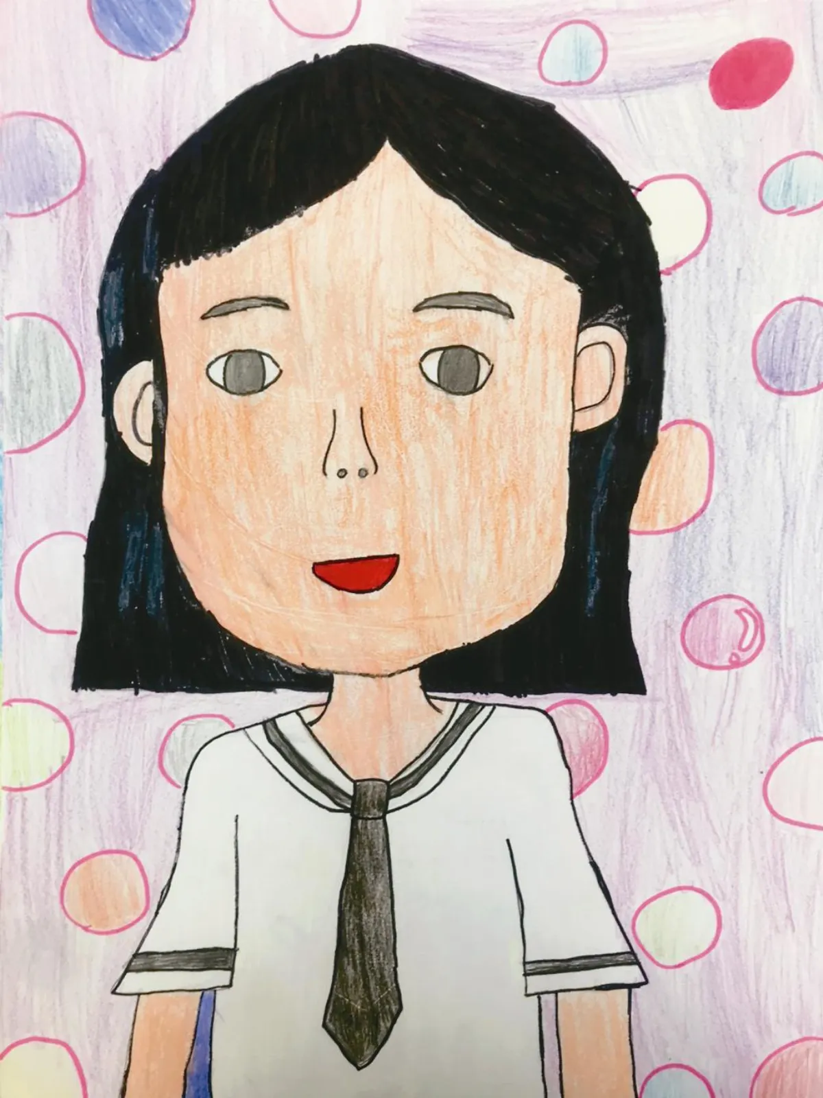 快樂塗鴉簿  自畫像