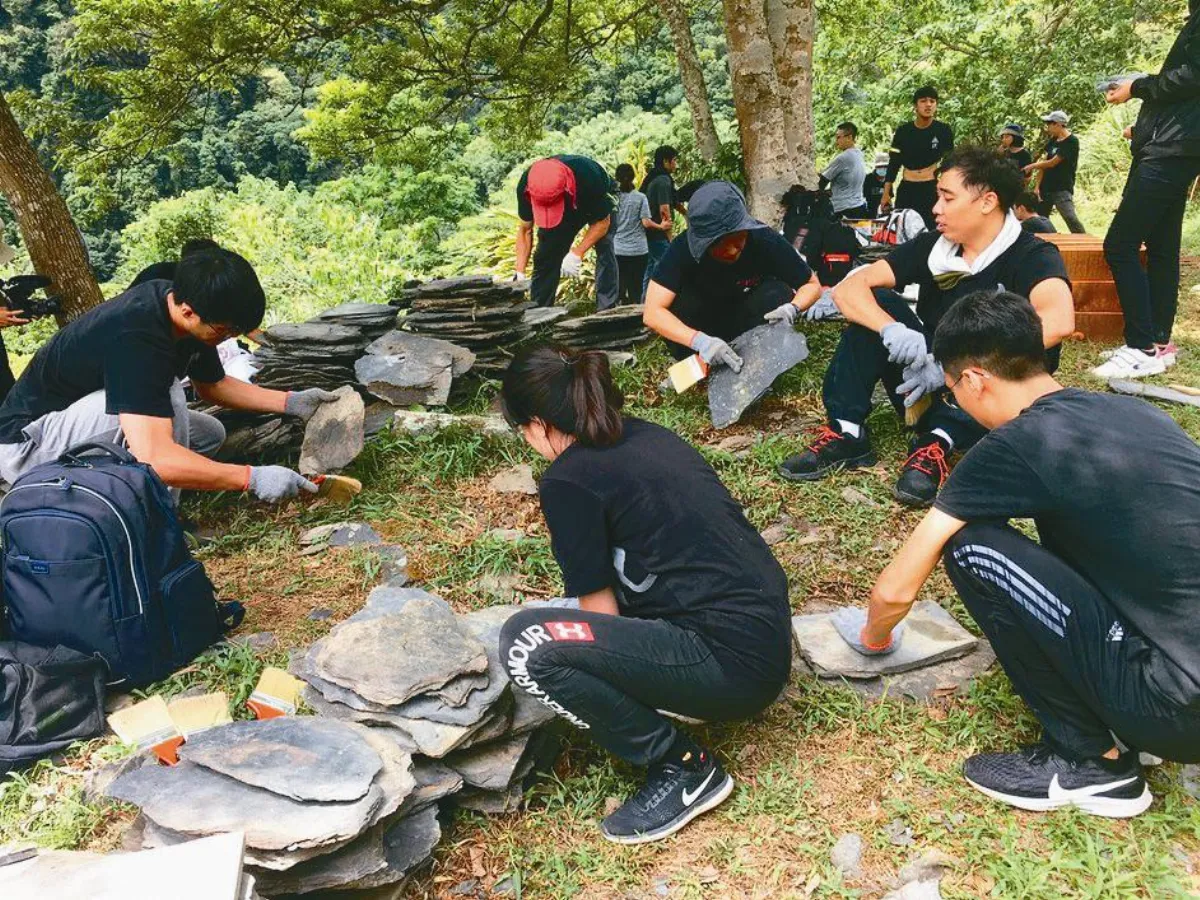 學子合力 重建巴蘭遺址涼亭