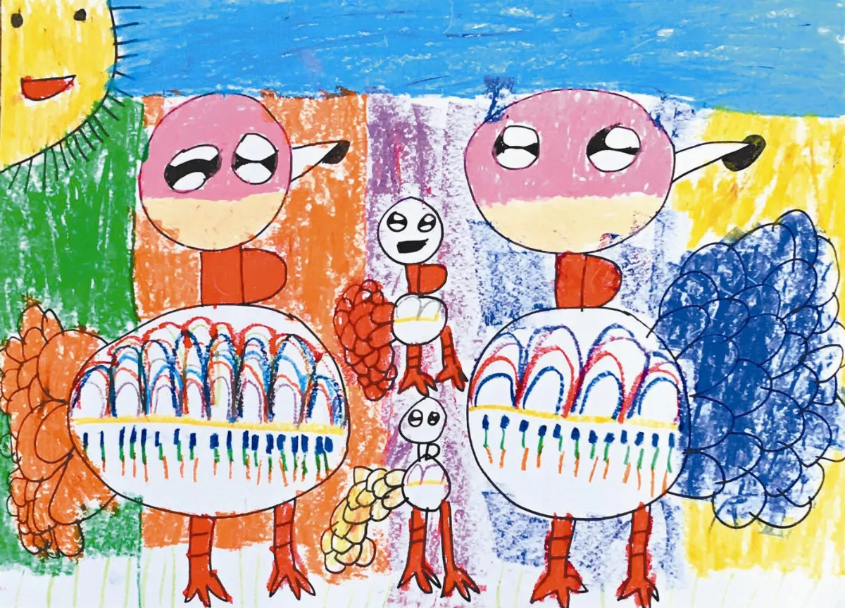 快樂塗鴉簿 火雞