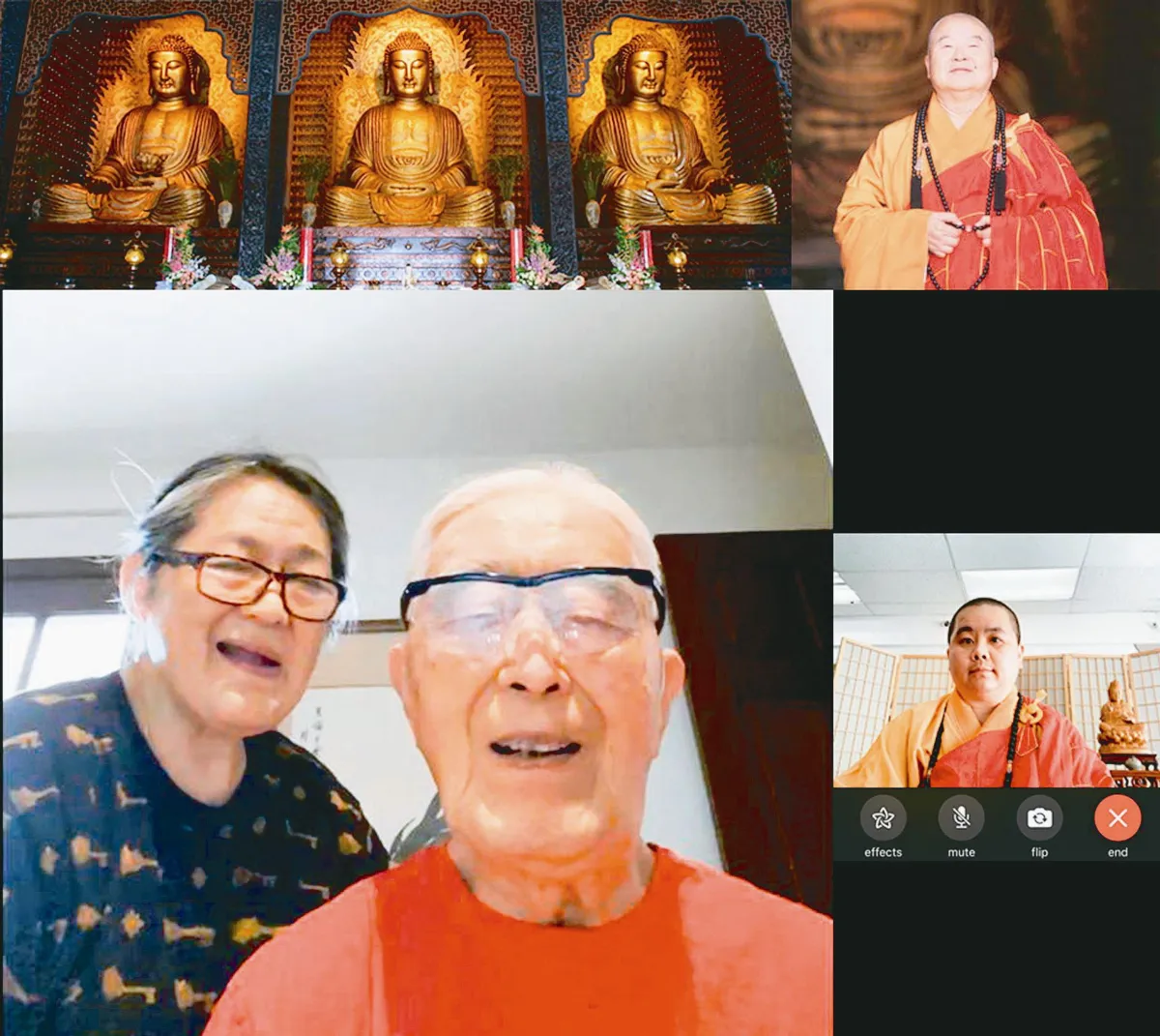 百歲信徒線上皈依 安住身心
