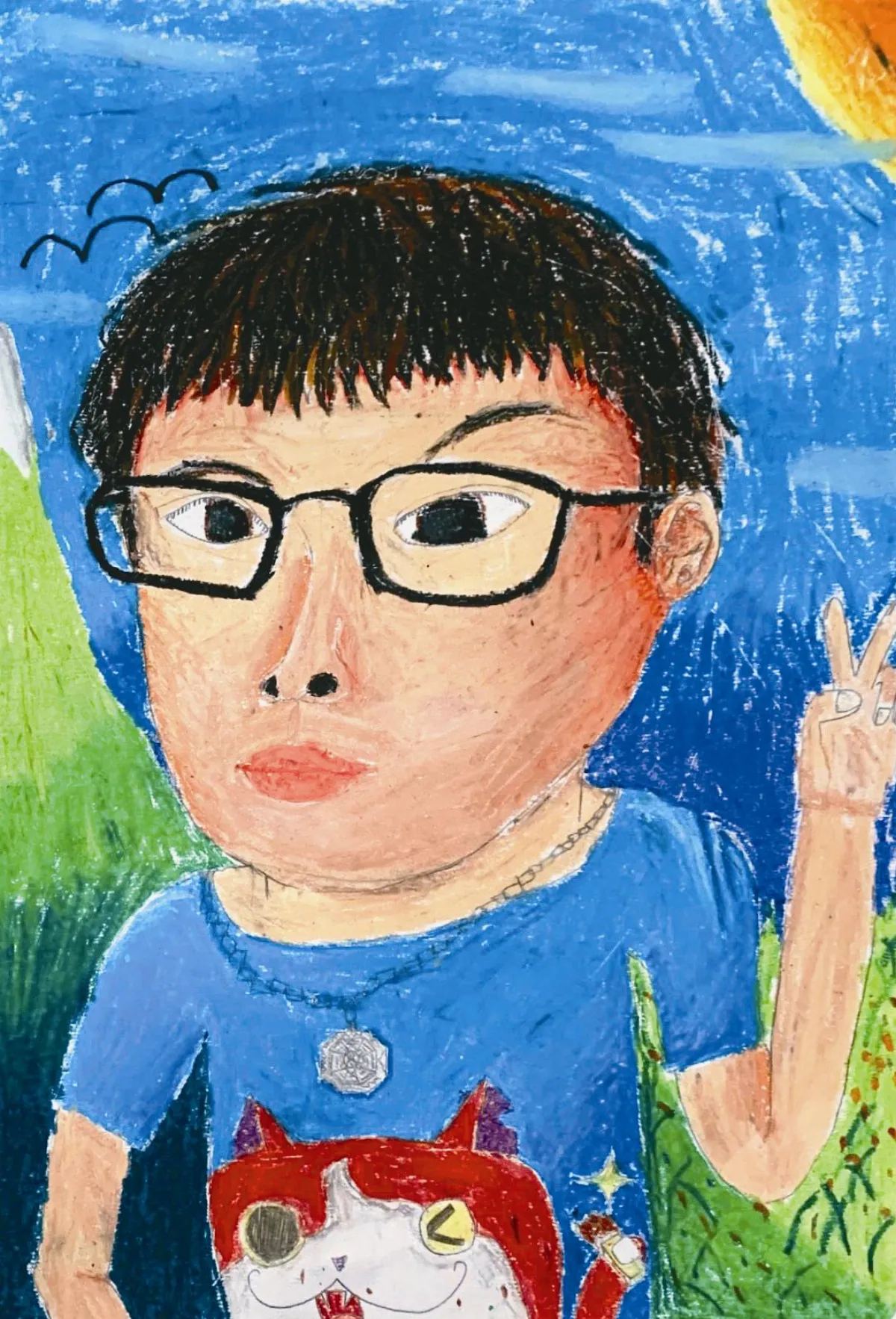 快樂塗鴉簿  自畫像