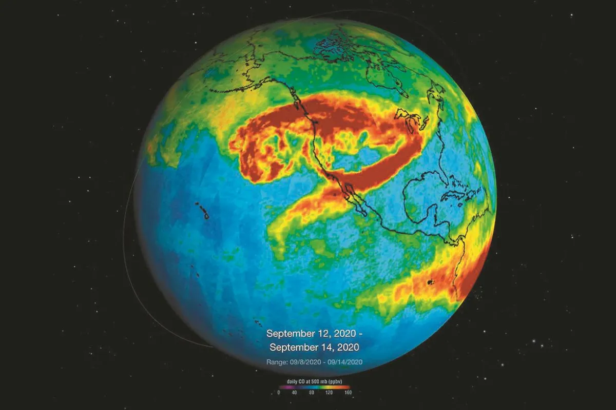 美西野火濃煙 飄抵歐洲北部
