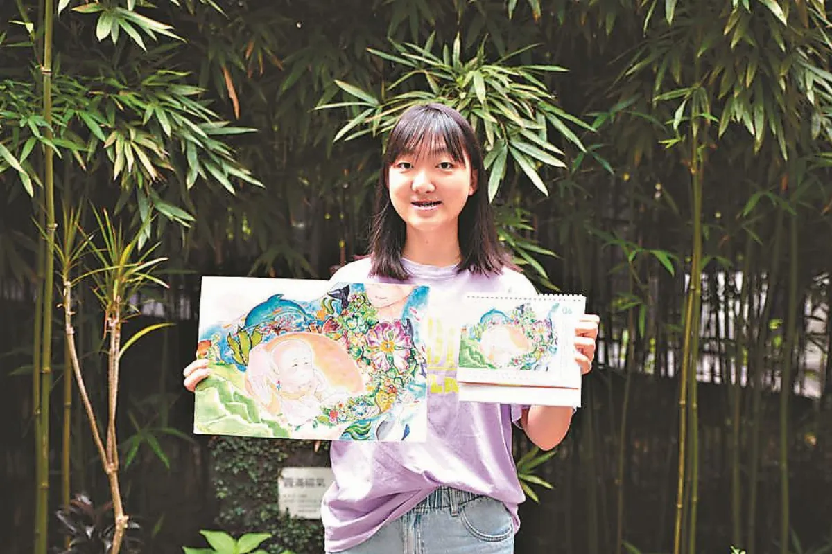 顱顏患者畫作桌曆 義賣捐公益
