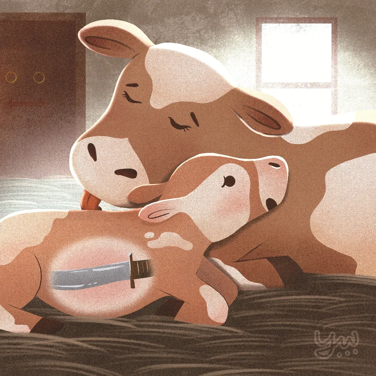 【徐謙．物猶如此】 犢吞刀