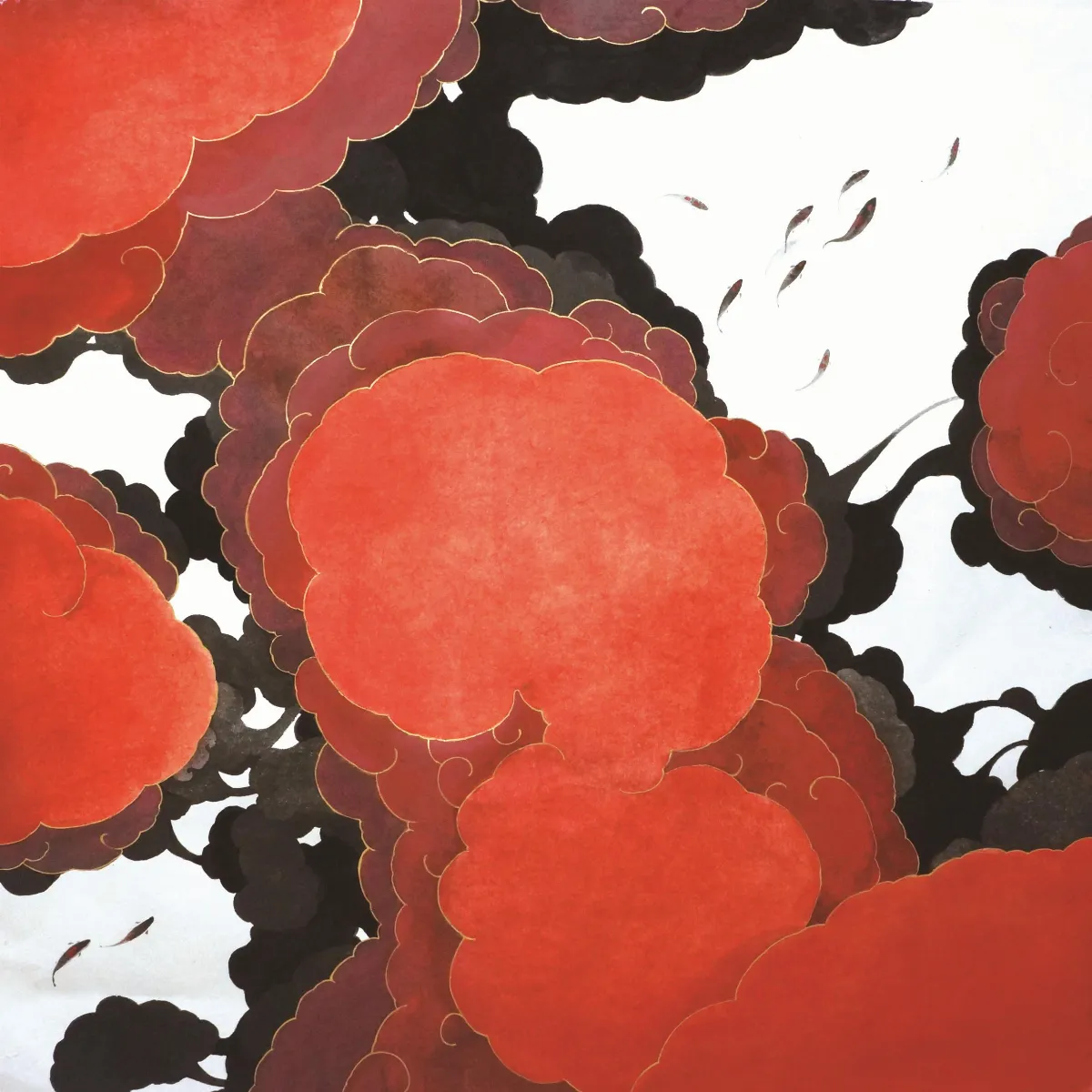 【心在畫中．自由自在─鐘翊甄創作展】  祥雲游鯉