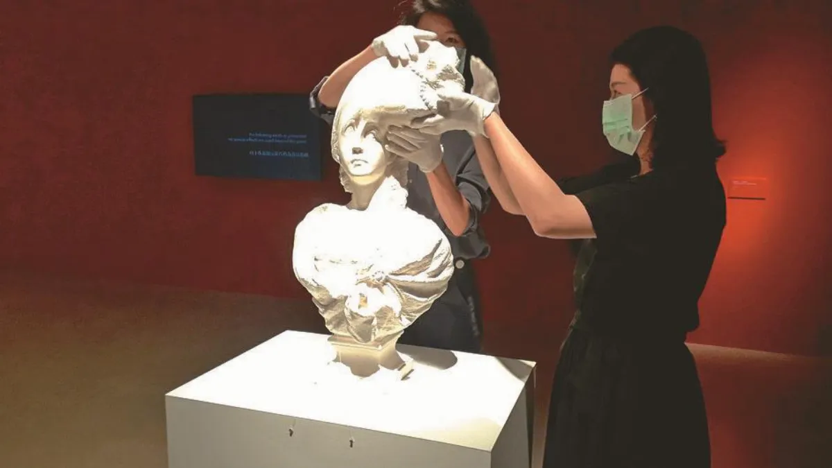 紙上奇蹟  石膏雕像伸縮延展