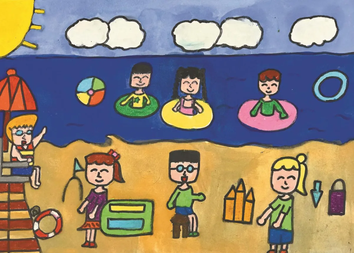 快樂塗鴉 簿 陽光與沙灘