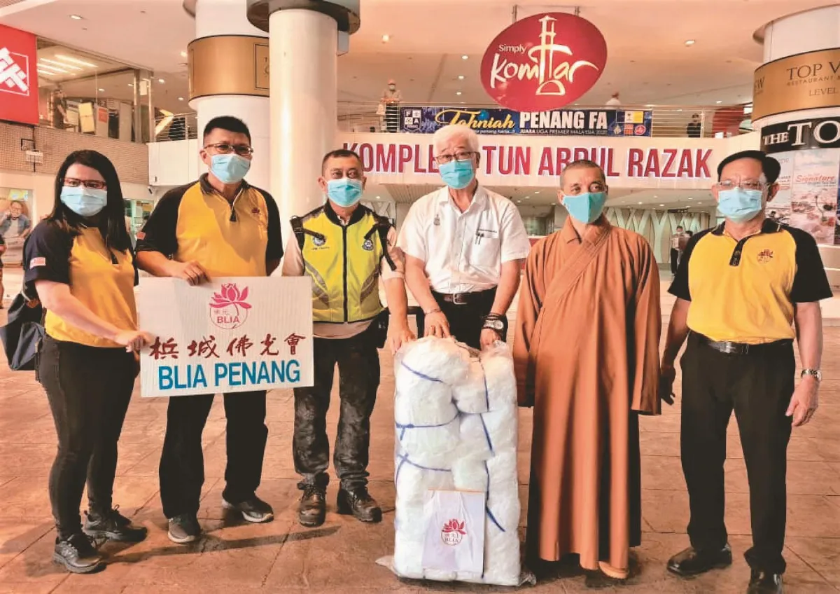 檳城佛光人  防疫物資送監獄